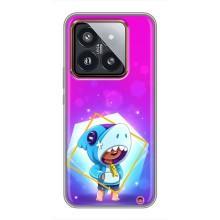 Чехол Бравл Старс для Xiaomi 14 Pro – Леон в костюме Акулы