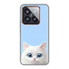 Чехол на тематику: Коты для Xiaomi 14 Pro – Белый кот