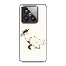 Чехол на тематику: Коты для Xiaomi 14 Pro – Отдых