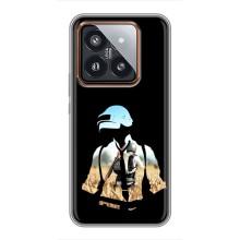 Чохол з картинкою "Герой Pubg" на Xiaomi 14 Pro – Пубг мен