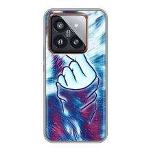 Чехол с принтом для Xiaomi 14 Pro (AlphaPrint - Знак сердечка)