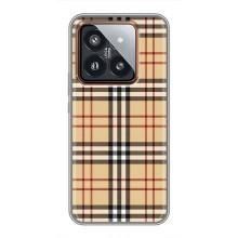 Чехол с Брендами одежды на Сяоми 14 Про – Burberry стиль