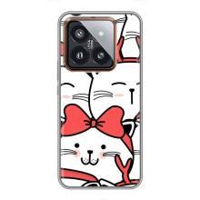 Бампер з зображенням Котиків для Сяомі 14 Про (Новорічні котики)