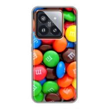 Чехол с изображением  вкусной еды для Xiaomi 14 Pro – Разноцветные M&M'S
