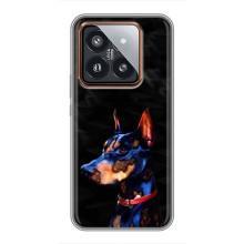 Бампер для Xiaomi 14 Pro с картинкой "Песики" (Собака Мопс)