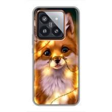 Чехол с Лисичкой для Xiaomi 14 Pro – Новогодний лисенок
