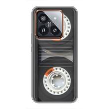 Чехол с Прикольным принтом на Xiaomi 14 Pro – Кассета магнитофона