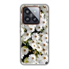 Чехол с ромашками на Xiaomi 14 Pro – Рамка в ромашках