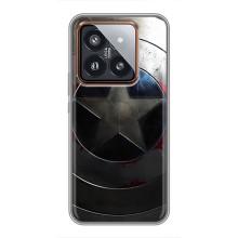 Чехол с Щитом Капитана Америки на Xiaomi 14 Pro – Ретро Щит Капитана