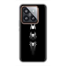 Чехол Супергерой Человека Паука на Xiaomi 14 Pro – Лого паука