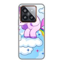 Чехол Unicorn на Xiaomi 14 Pro – Радуга единорожка