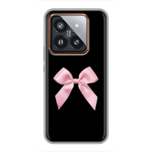 Чехол банты для Xiaomi 14 Pro – Бант на черном
