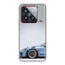 Чохол з авто Порше для Xiaomi 14 Pro – Блакитний Порше