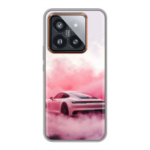Чохол з авто Порше для Xiaomi 14 Pro – Рожевий Порше