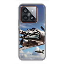 Чехол с мемом Тралалело тралала на Xiaomi 14 Pro (Бомбардиро крокодило)