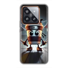 Чехол с мемом Тралалело тралала на Xiaomi 14 Pro (Капучино асасино)