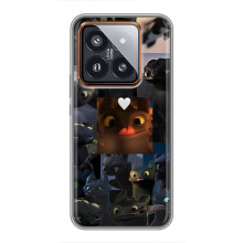 Чехол как приручить дракона на Xiaomi 14 Pro – Дракон коллаж