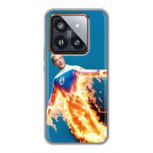 Чехол с принтом Фантастическая четверка для Xiaomi 14 Pro – Человек-Факел