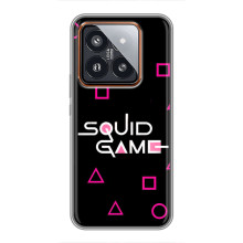 Чехол Гра в кальмара для Xiaomi 14 Pro – Логотип игры кальмара