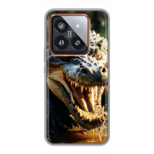 Чехол с картинкой «Хищники» для Xiaomi 14 Pro – Крокодил