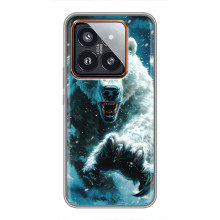 Чехол с картинкой «Хищники» для Xiaomi 14 Pro – Медведь