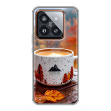 Чехол с уникальным дизайном «Осень с кофе» для Xiaomi 14 Pro – Кофе на природе
