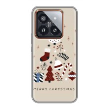 Різдвяні Чохли для Xiaomi 14 Pro (VPrint) (Merry Christmas)