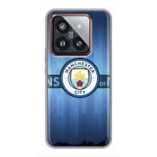 Силиконовые Чехлы принт Футбол на Xiaomi 14 Pro – ManCity