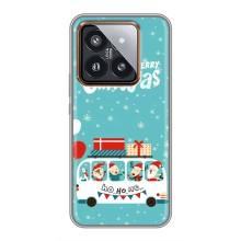 Силиконовый бампер на рождество для Xiaomi 14 Pro (Рождественское настроение)