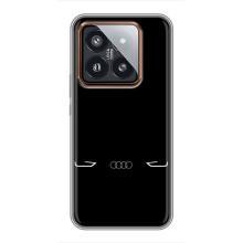 Силиконовый бампер с картинкой машины на Xiaomi 14 Pro (Силует Audi)
