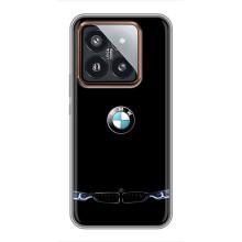 Силиконовый бампер с картинкой машины на Xiaomi 14 Pro (Черный BMW)