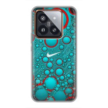 Силиконовый Чехол на Xiaomi 14 Pro с картинкой Nike (Найк зеленый)