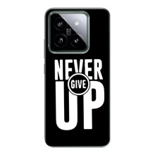 Силиконовый Чехол на Xiaomi 14 Pro с картинкой Nike (Never Give UP)
