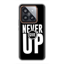 Силіконовый Чохол на Xiaomi 14 Pro з картинкою НАЙК (Never Give UP)