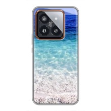 Силиконовый чехол с КАРТИНКАМИ лето для Xiaomi 14 Pro (AlphaPrint) (Море)