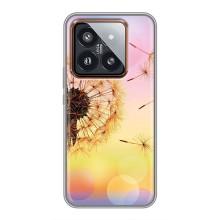 Силиконовый Чехол с одуванчиками на Xiaomi 14 Pro – Цветок-одуванчик