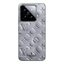 Текстурный Чехол Louis Vuitton для Сяоми 14 Про – Белый ЛВ