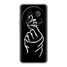 Чехлы (Знак сердечка) на Xiaomi 14 Ultra – Сердце на черном