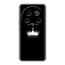 Чехол (Корона на чёрном фоне) для 14 Ультра (Белая корона)