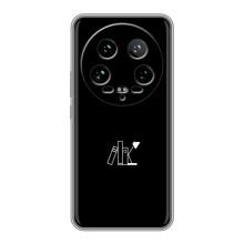 Чехол с картинками на черном фоне для Xiaomi 14 Ultra – Книжки