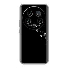 Чехол с картинками на черном фоне для Xiaomi 14 Ultra – Ноты