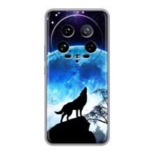 Чехол с Волком на Xiaomi 14 Ultra – Воет на луну