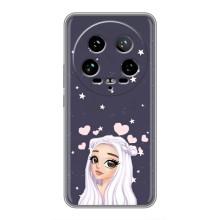 Чохол Стильні дівчата на Xiaomi 14 Ultra – Дівчина та серця
