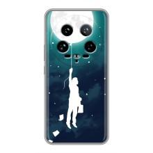 Чехол (ТПУ) с планетами на Xiaomi 14 Ultra – To The moon