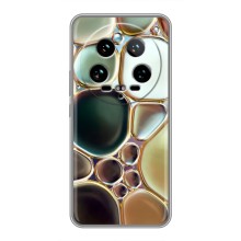 Мраморный чехол на Xiaomi 14 Ultra (VPrint) (Радужный Мрамор)