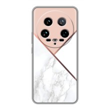 Мраморный чехол на Xiaomi 14 Ultra (VPrint) (Тройной мрамор)