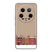 Новорічні, Святкові Чохли для Xiaomi 14 Ultra - 2024 год (Зимове місто)