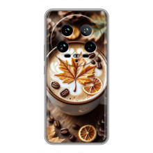 Чехол с уникальным дизайном «Осень с кофе» для Xiaomi 14 Ultra – Пряный кофе