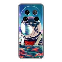 Силиконовый Чехол с принтом "Космонавты" на Xiaomi 14 Ultra – Космонавт в воде