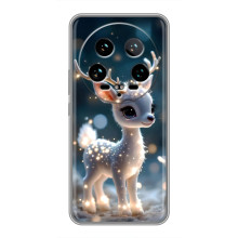 Яркий чехол для Xiaomi 14 Ultra с Зимними Оленятами – Блистающий оленёнок